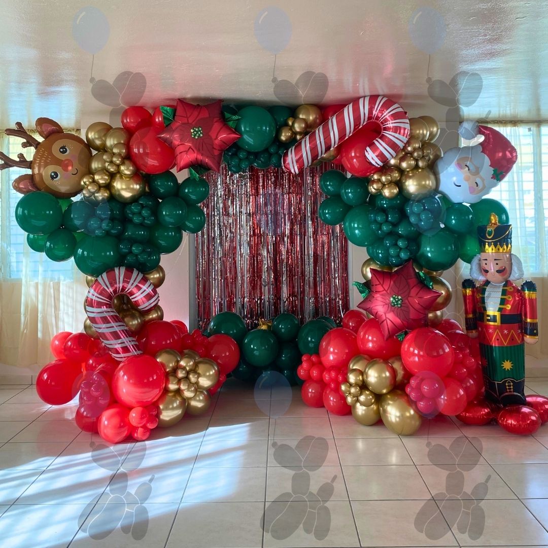 Arco Cuadrado Navideño: Elegancia Festiva en Cada Detalle