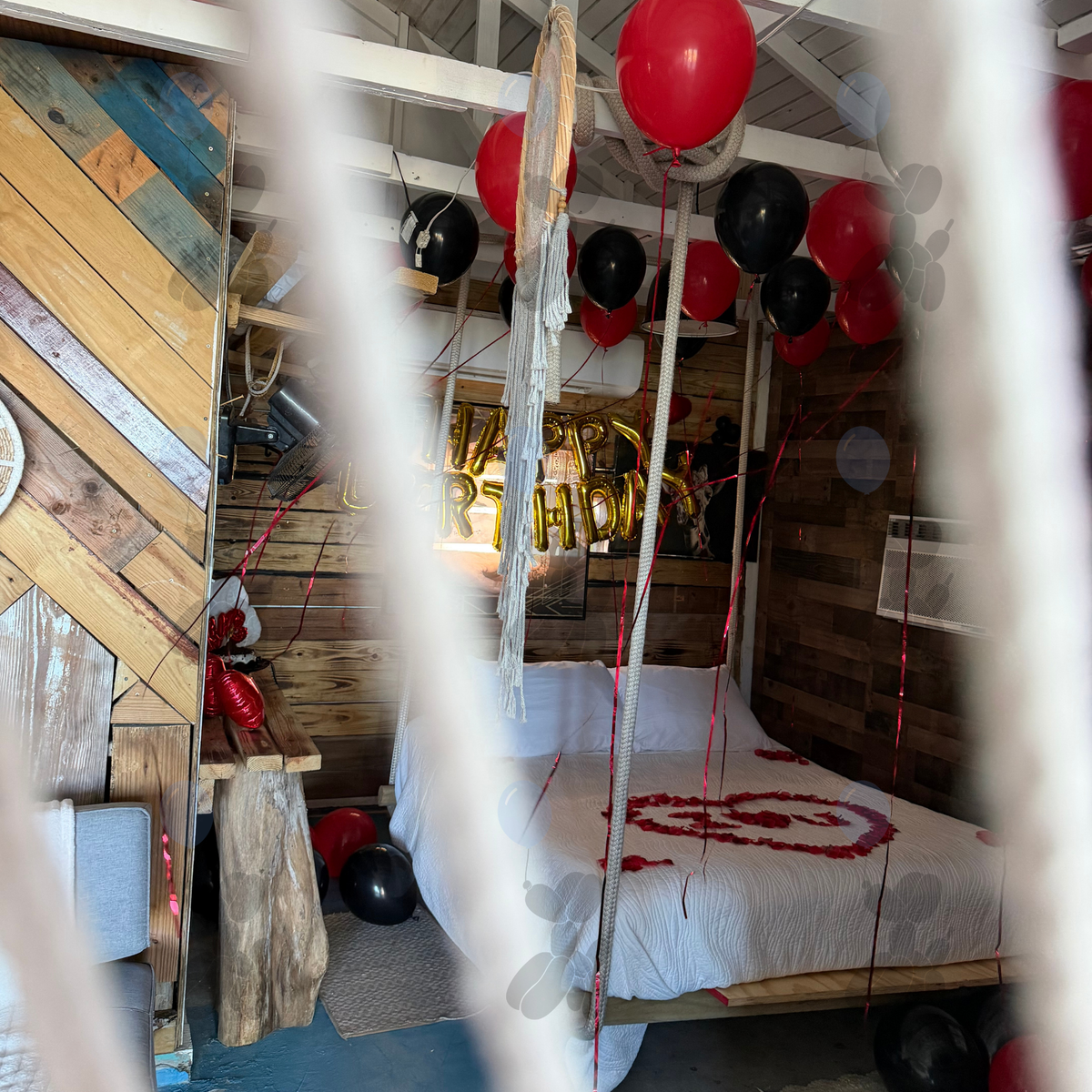 Red and Black - Balloon Room Decor