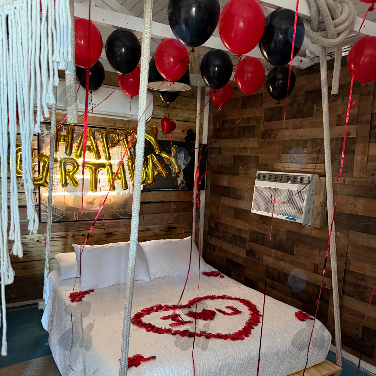 Red and Black - Balloon Room Decor
